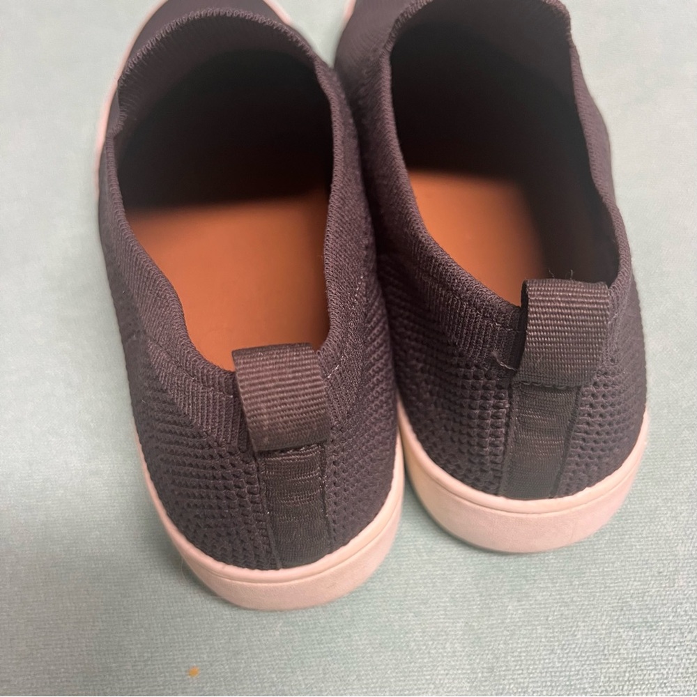 Dunes women’s size 9 slip-On Sneakers in charcoal knit stretch fabric comfort - Picture 8 of 8